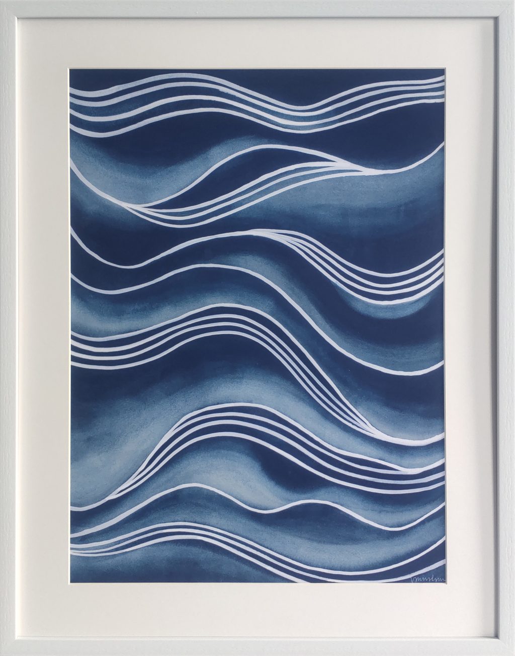 Abstract Waves Wall Art Painting Home Land Furnishings   124830GG Wind Waves I 1024x1304 