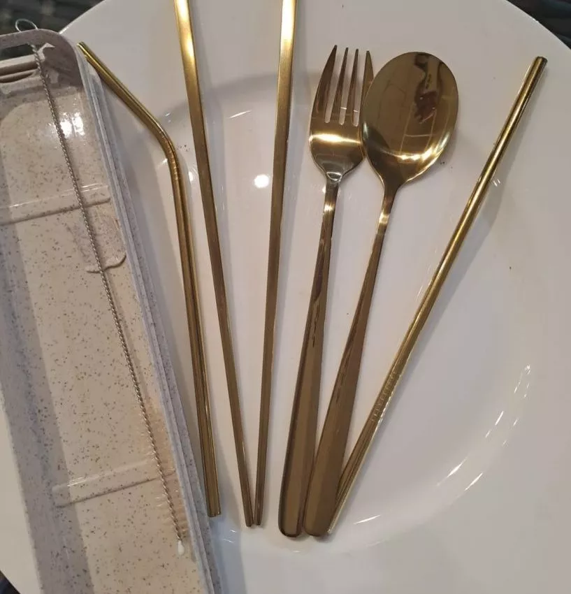 Cutlery Travel Set - GOLD