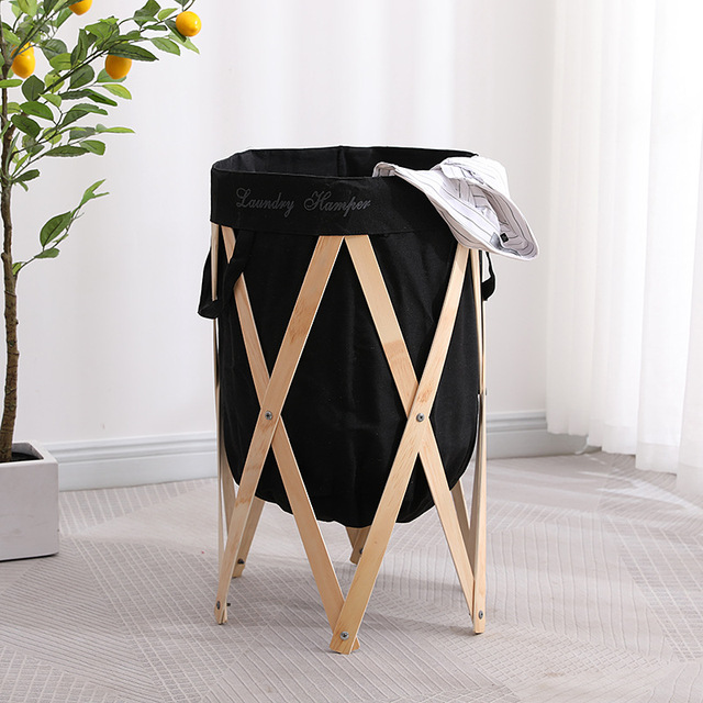 BLACK Laundry Basket - Home Land Furnishings