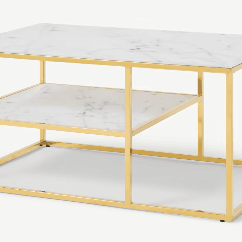 Admiral gold coffee table