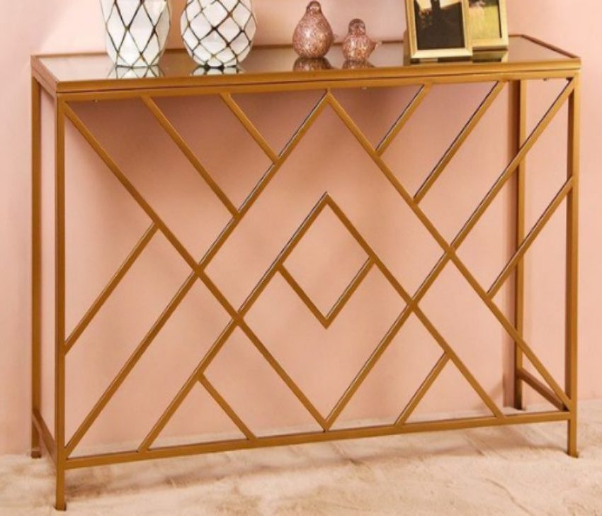 Monarch gold console table