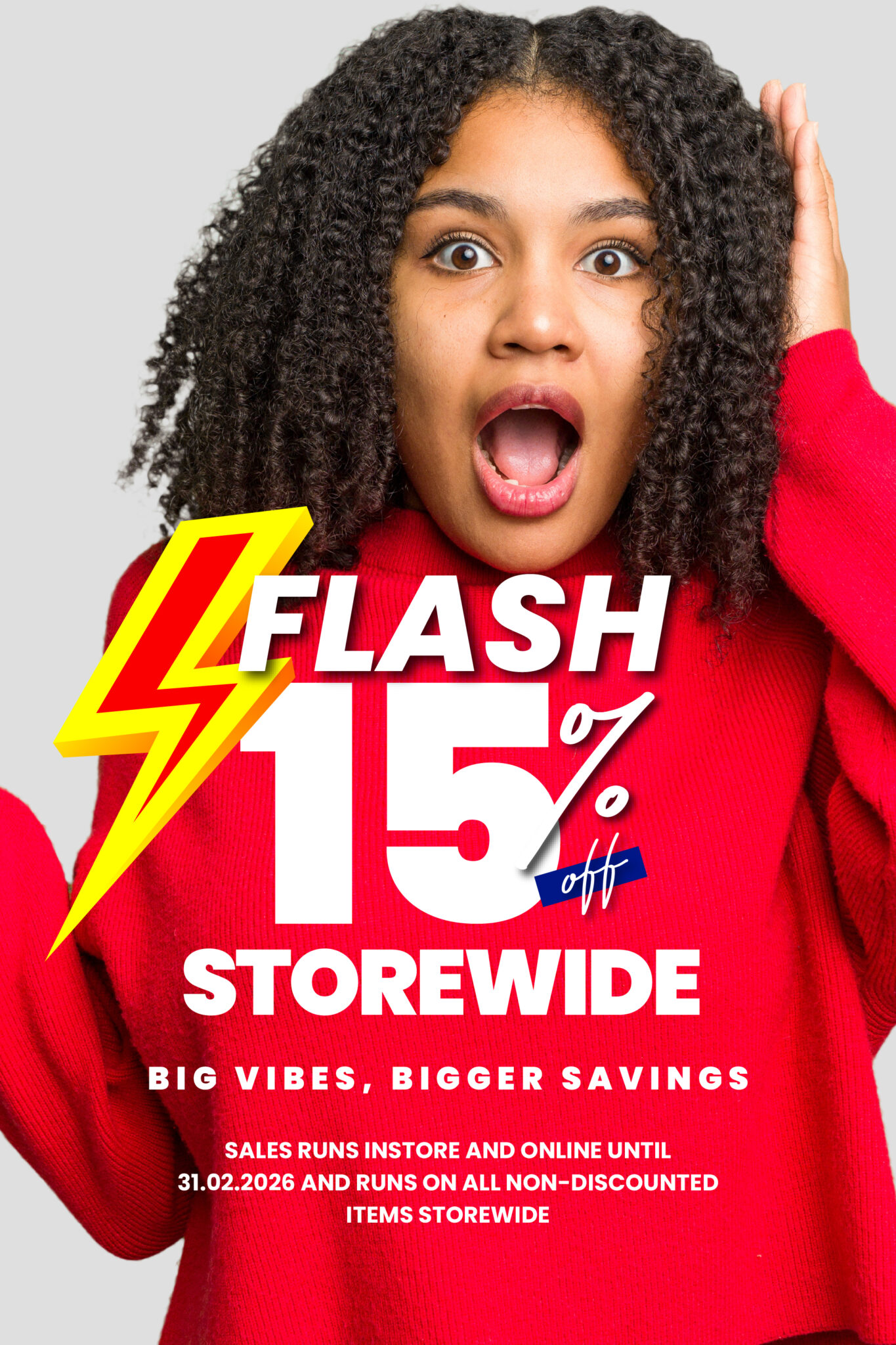 15% OFF store wide