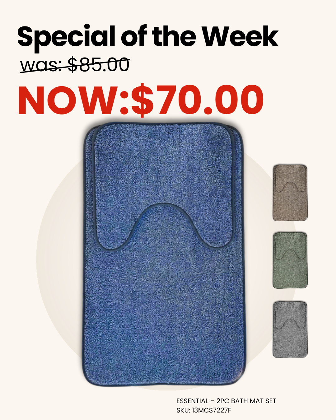 special of the week-bath mat