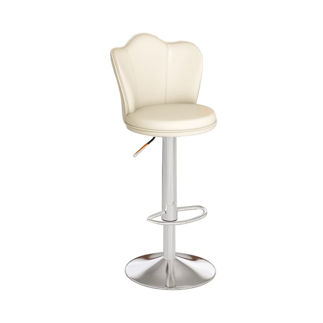 PETAL BACK CHROME BASE BAR CHAIR 1 Piece - Image 5