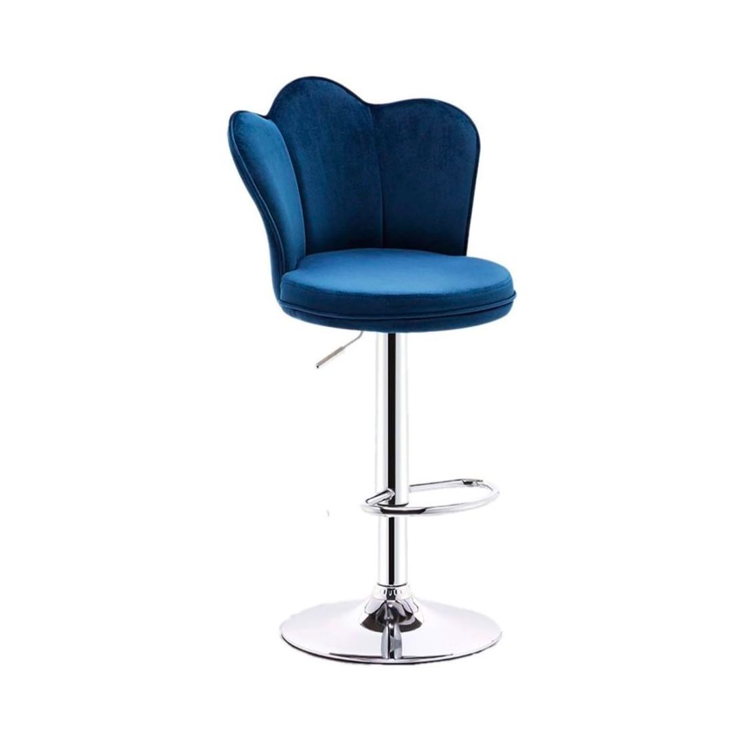 PETAL BACK CHROME BASE BAR CHAIR 1 Piece