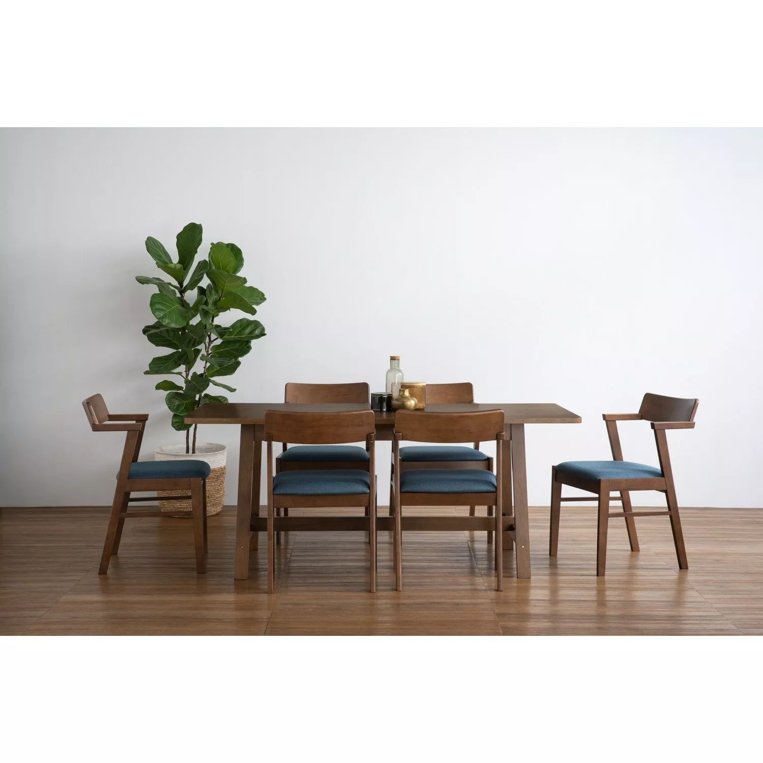 Star Gaze oak & fabric dining chair - Image 2