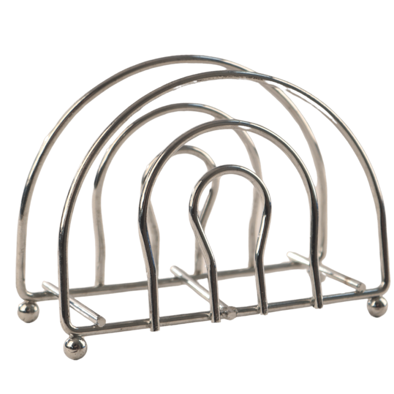 Silver Metal 19cm Napkin Holder