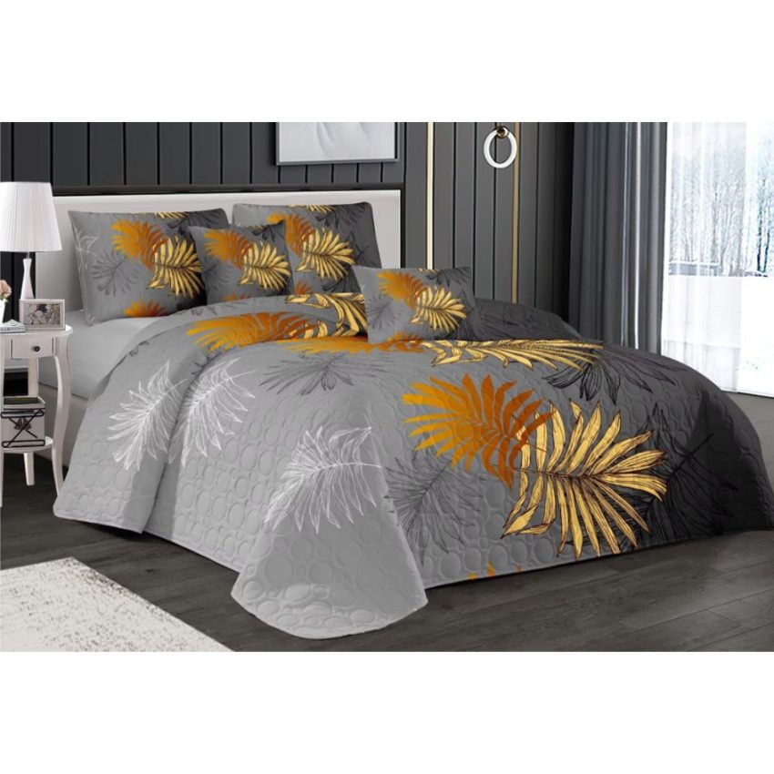 Tropical glam 3pc poly quilt set-Queen