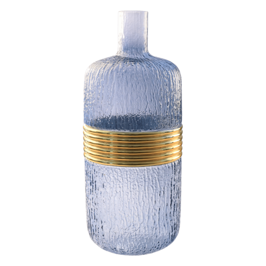 Gold Belly 16x41cm glass vase