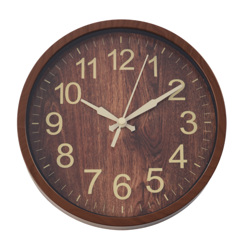 Wooden 17cm wall clock