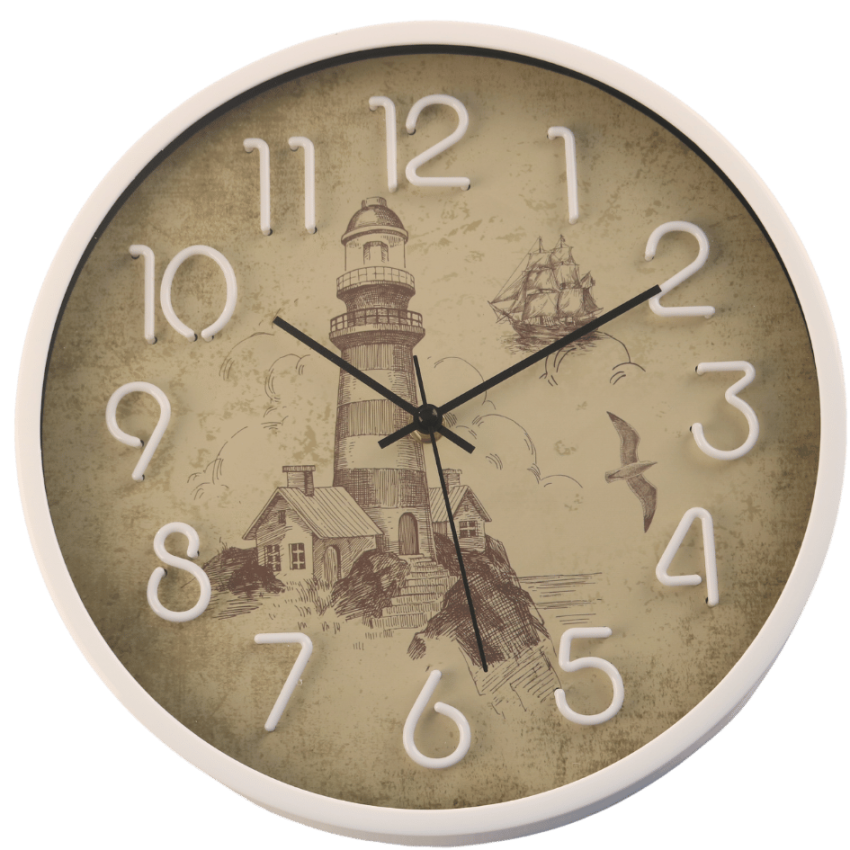 Light house 30cm wall clock