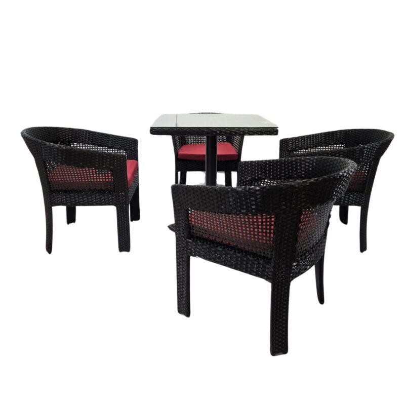 chanel mesh outdoor dining set table chair set