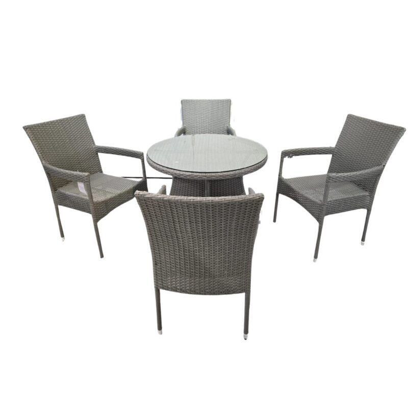 wicker outdoor chat table set patio casual dining set