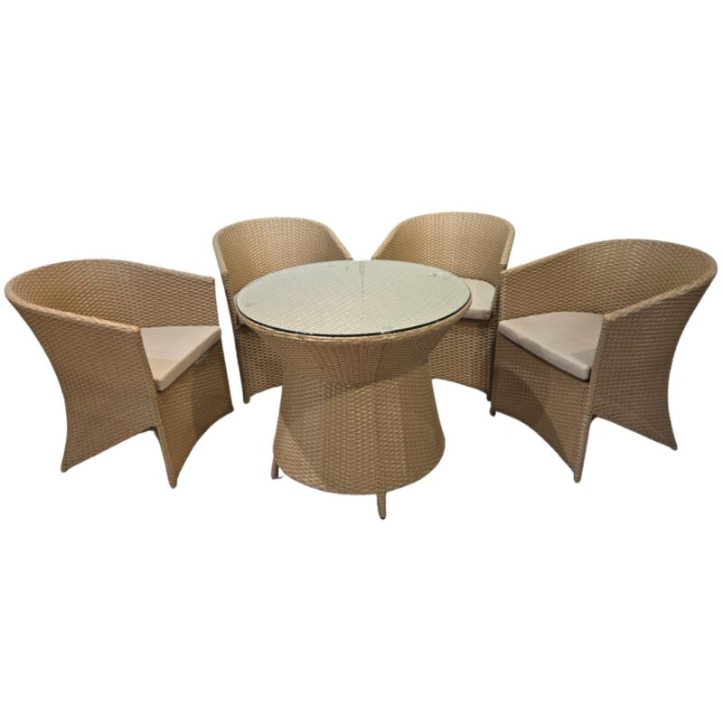 paria wicker outdoor casual dining set table chair set