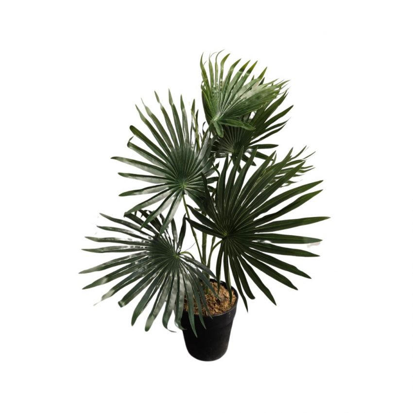 Artificial plastic tree with décor