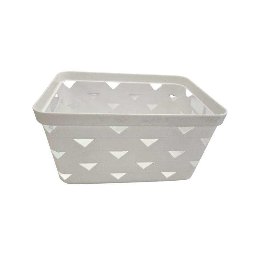 Plastic Triangle basket White