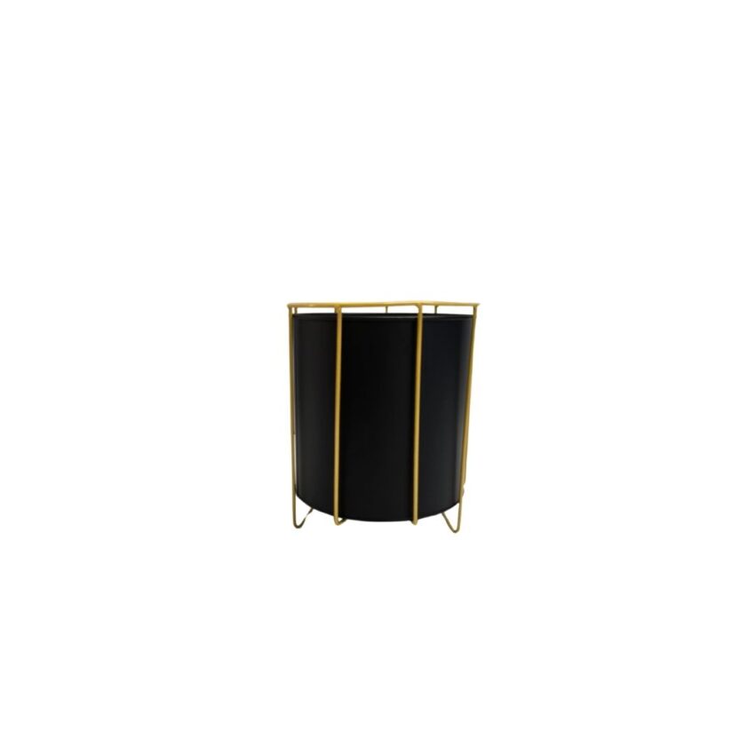 Muji 24cm iron planter-BLK