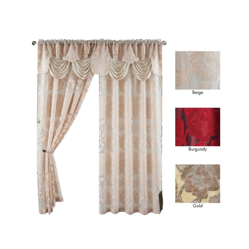 PANEL- SAM JACQ VALANCE 2pc/pkg