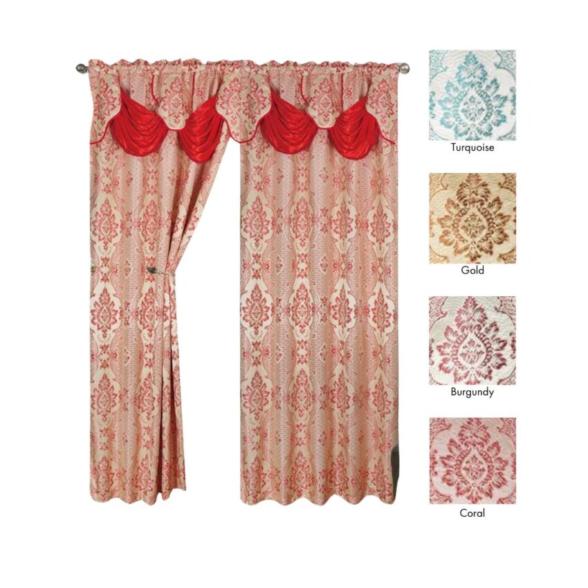 PANEL- SKYLER JACQ VALANCE 2pcs/pkg