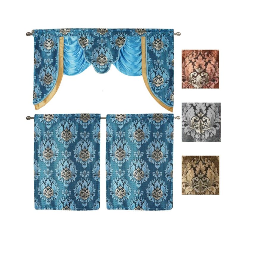KITCHEN CURTAIN- SARAH 3pc set