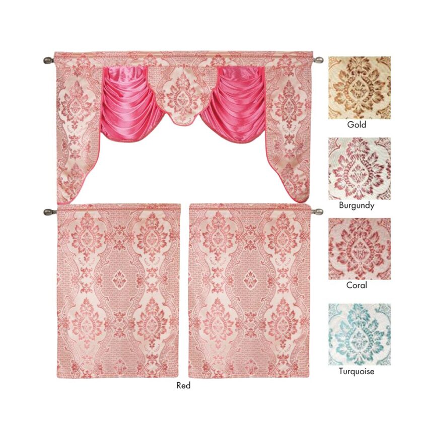 KITCHEN CURTAIN- SKYLER 3pc set