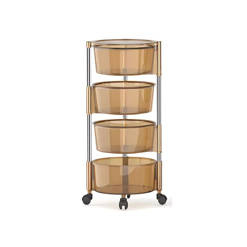 Acrylic 4 tier Kitchen Trolley