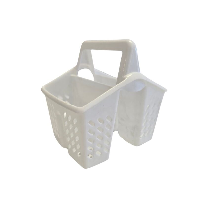 Plastic 17cm cutlery holder white