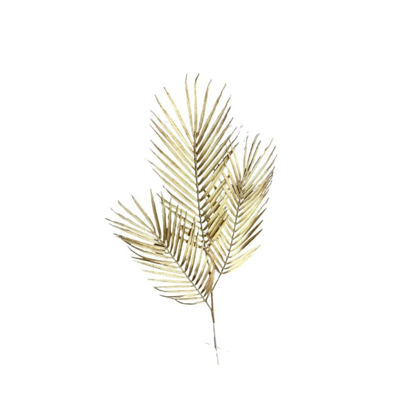 Artificial 90cm fan palm stem-GLD
