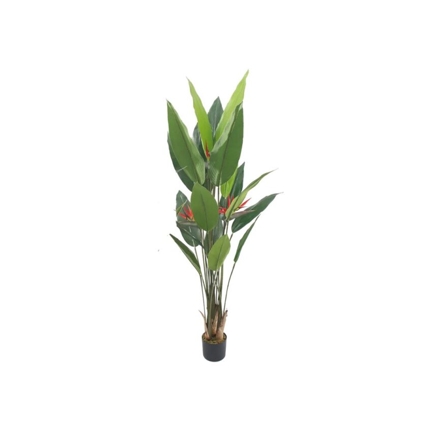 Artificial plastic tree with décor - Paradise Red