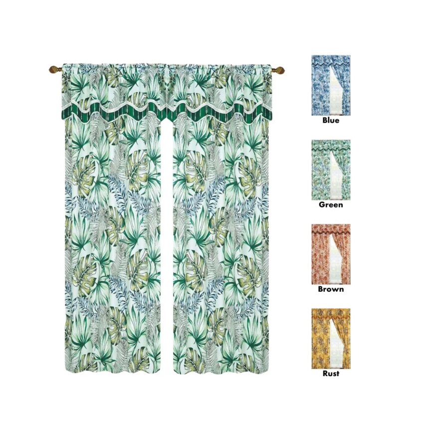 PANEL - MELISSA BLACKOUT W/DBL VALANCE 2pcs/PKG