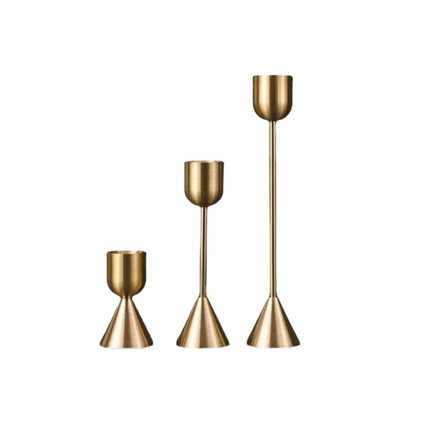 Muse aluminum candle holder GOLD