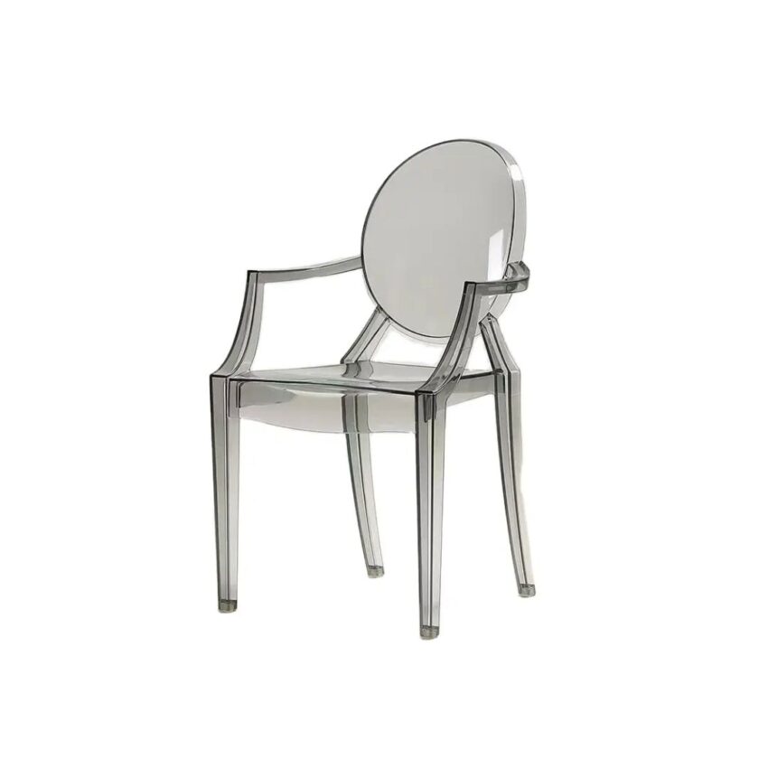 Transparent arm chair