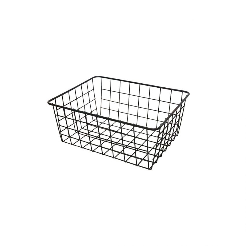 Wire Storage Basket 11" - Black
