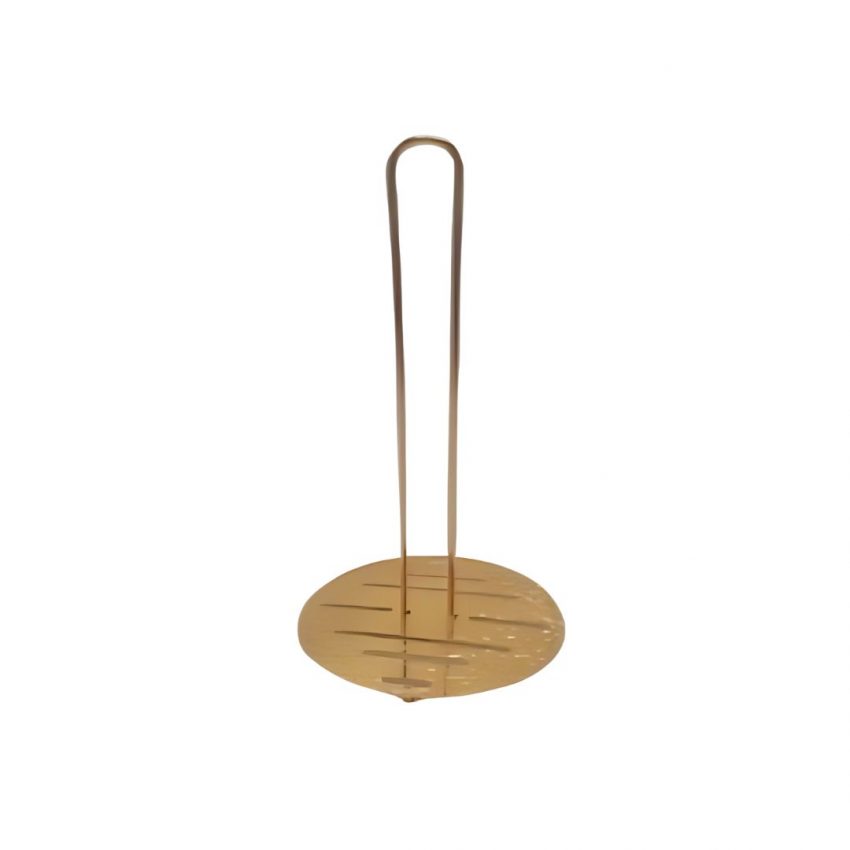 Gold metal 15x34cm paper towel holder