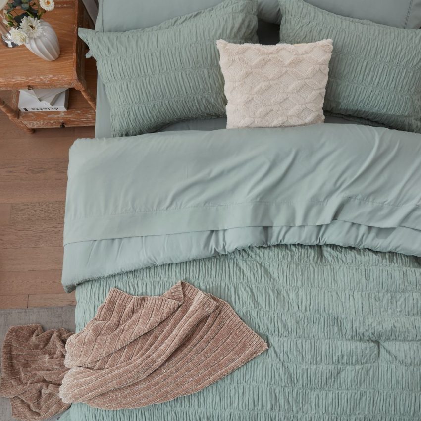 7pc Polyester Comforter Set - Sage