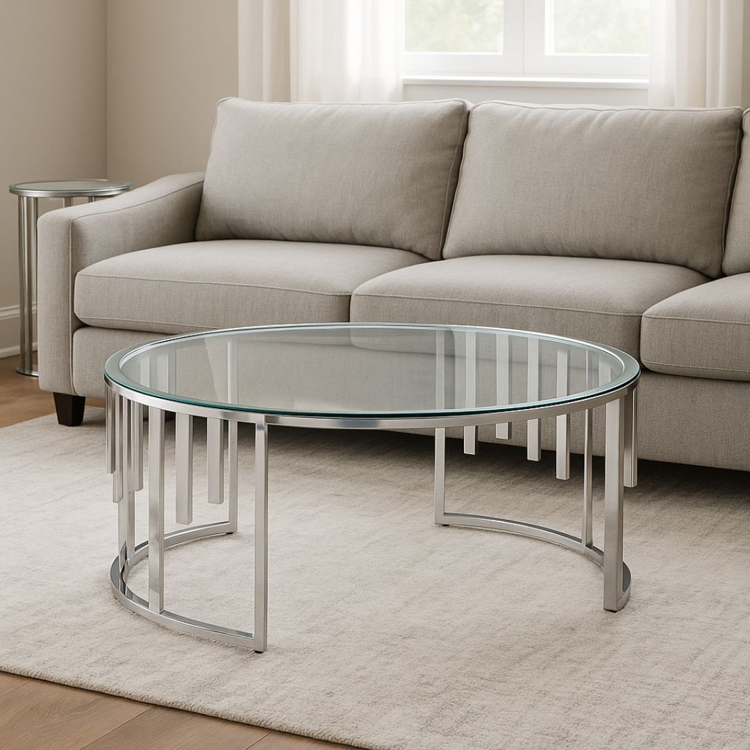 Chrysella silver coffee table