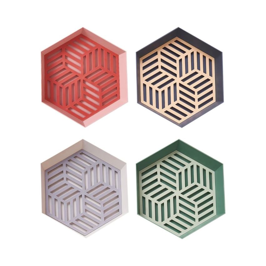 Plastic windmill 24x24cm geo plate