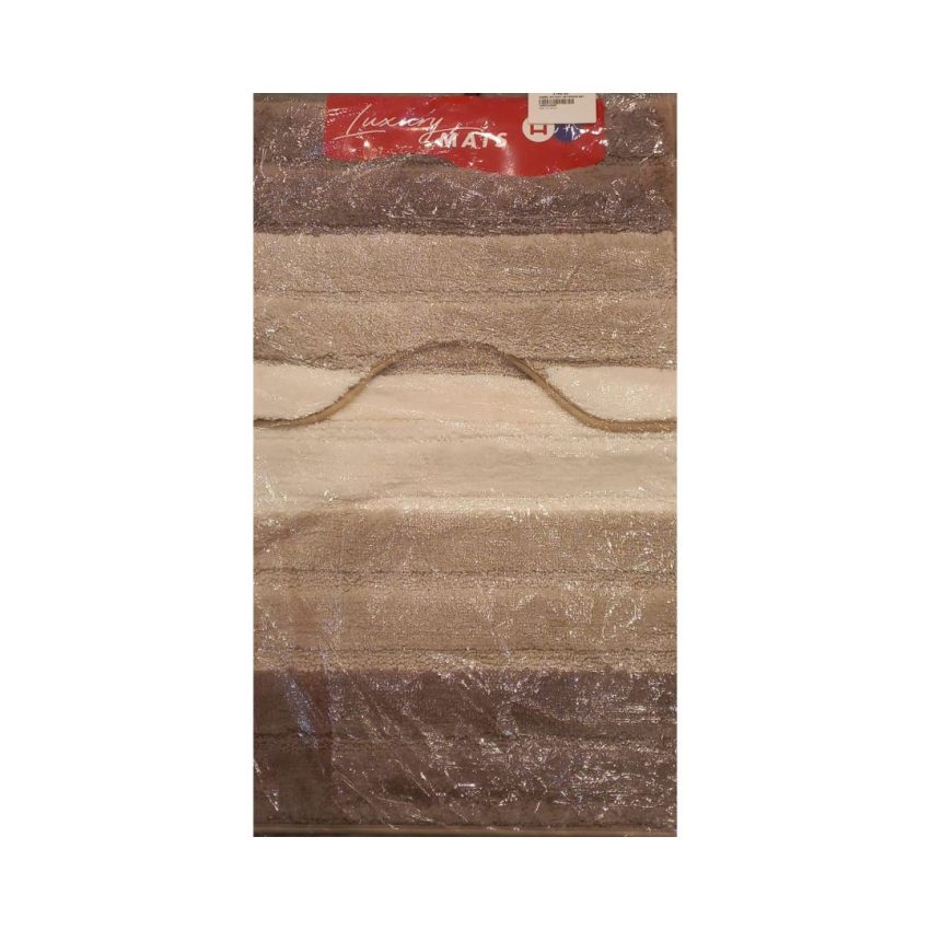 Ombre 2pc poly bathroom mat set