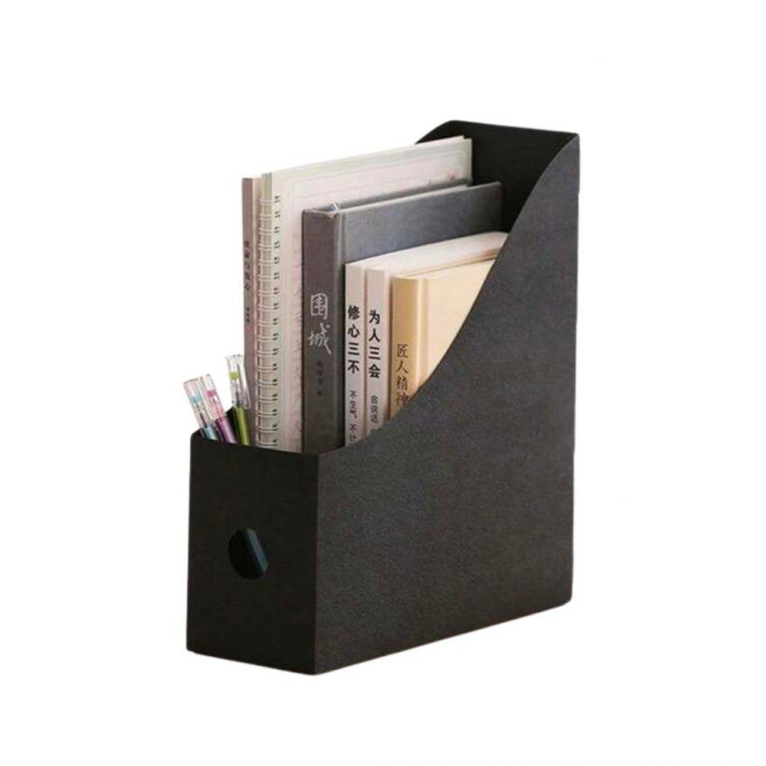 PLASTIC 9X24X27CM BOOK RACK -BLK