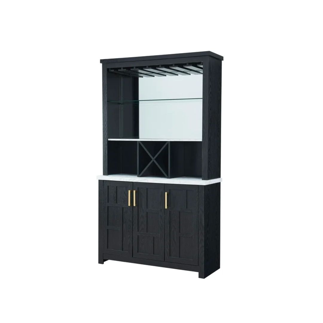 Hampton Wine Bar Unit - Black - Image 3