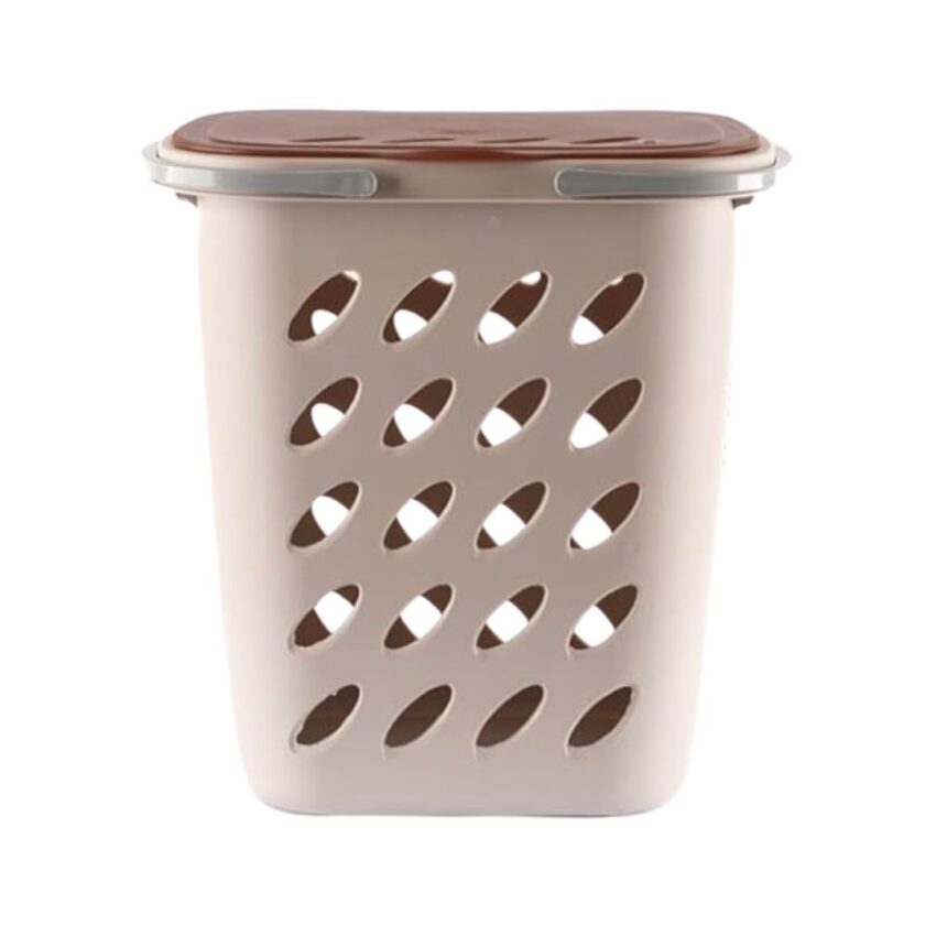 LAUNDRY BASKET W/LID & HANDLES