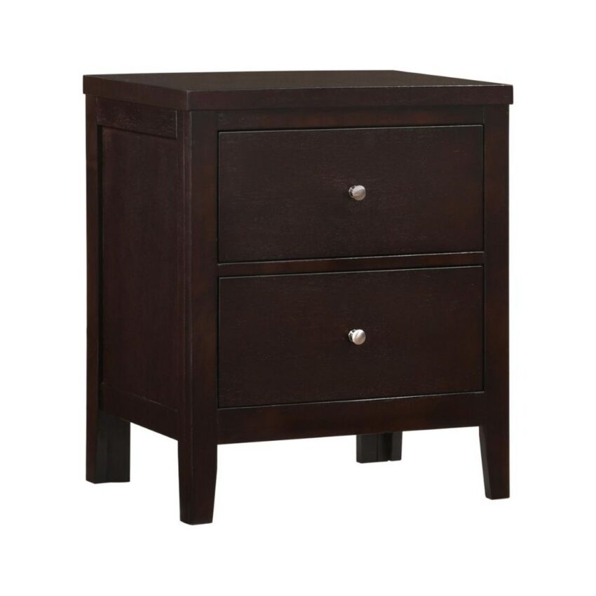 Carlton 2-drawer Nightstand Cappuccino