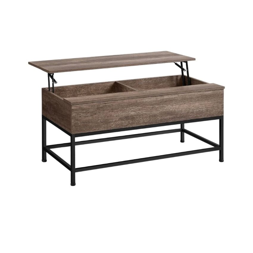 Byers Engineered Wood Lift Top Coffee Table Brown Oak