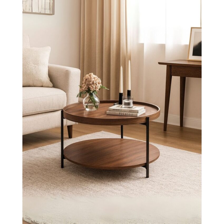 AKARI COFFEE TABLE, ROUND 48x80cm