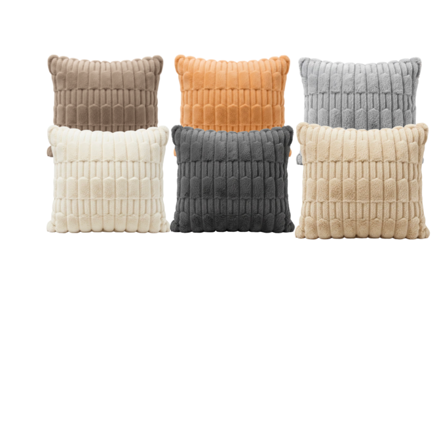 Cozy Ribbed 18x18" Cushion Cover