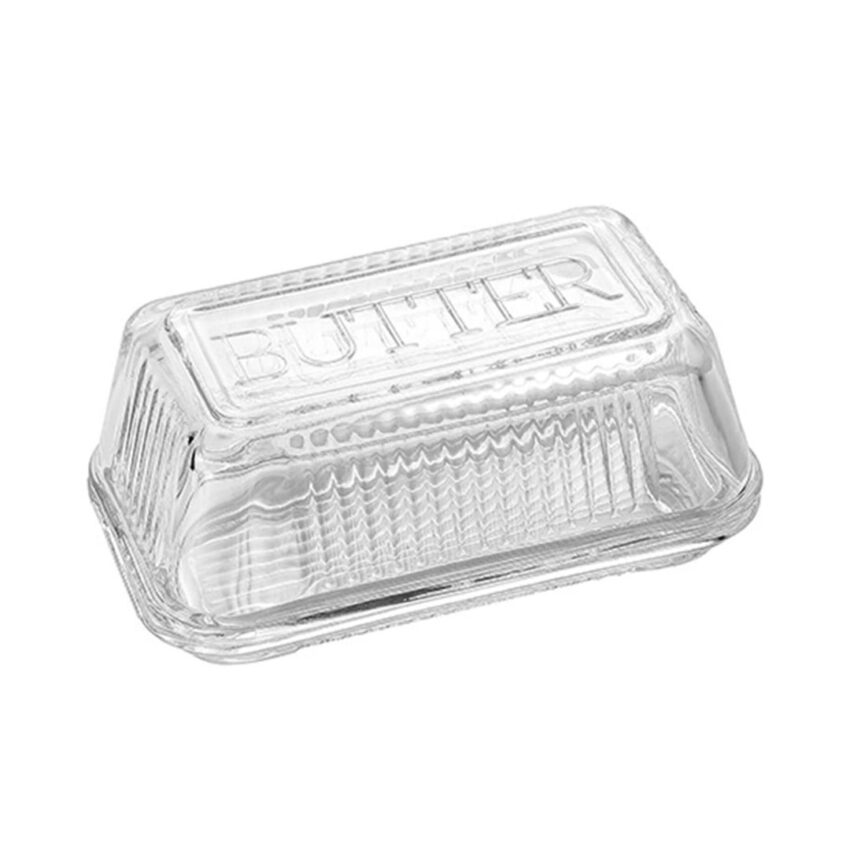 Butter Dish, Glass - 16.8x10.2cm