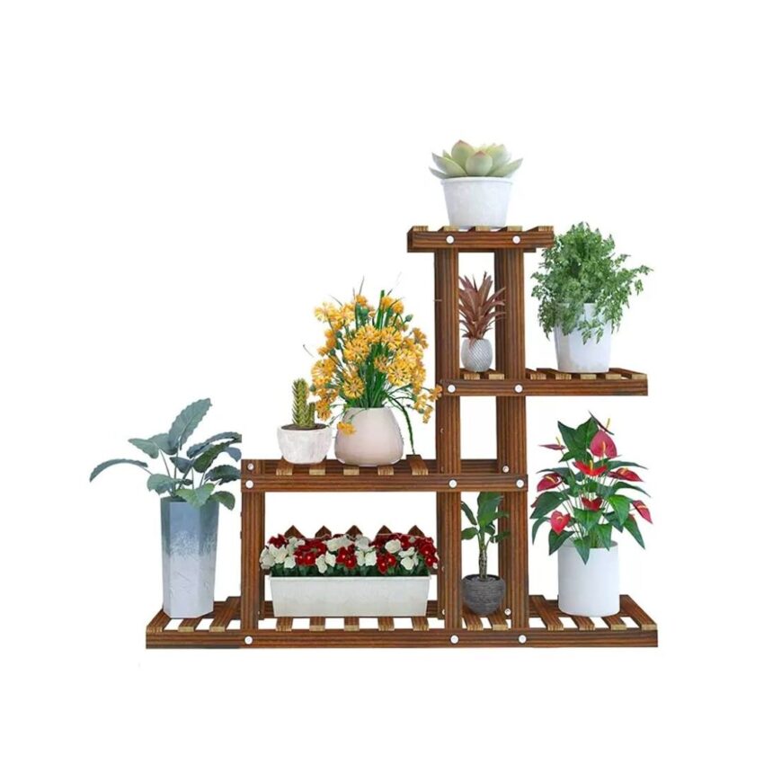 Plant Stand, Split leveled 4 tier.
