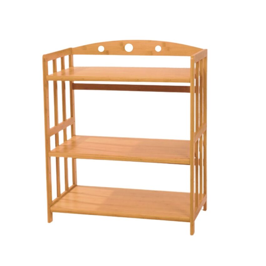 Vintage 3 Layer wooden bamboo rack - 80cm