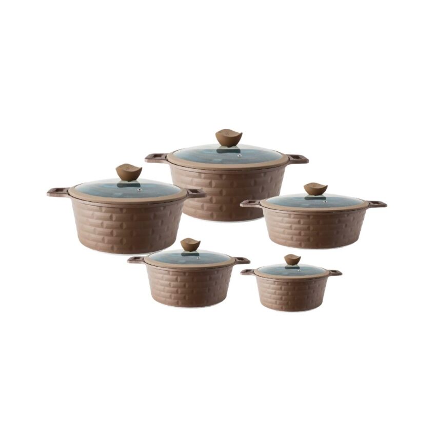 Maple 5pc Aluminium Pot Set