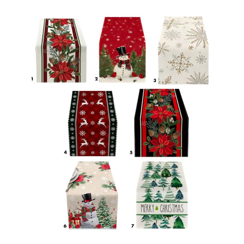 Xmas Microfiber Table Runner 33x180cm